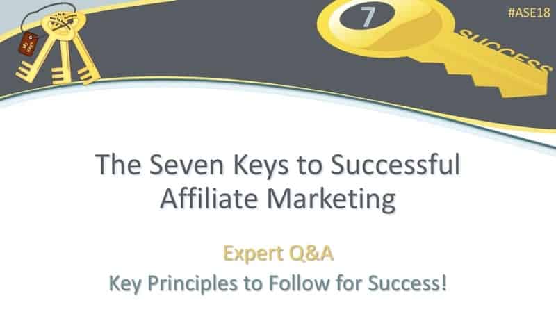 7 keys to successful affiliate marketing
