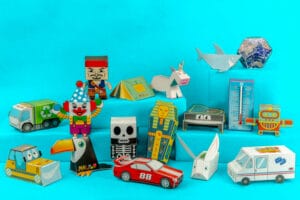 Papercraft Toys with Captain Mail